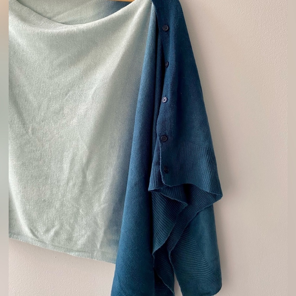 Dip-Dye Poncho Scarf - Picture 7 of 10